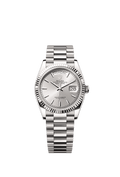 Rolex White Gold Day-Date - 36mm - Silver - President
