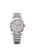 Rolex White Gold Day-Date - 36mm - Diamond-paved - President