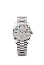 Rolex White Gold Day-Date - 36mm - Diamond-paved - President