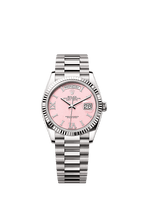Rolex White Gold Day-Date - 36mm - Pink opal Diamond Dial - President