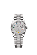 Rolex White Gold Day-Date - 36mm - Diamond-paved - President
