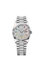 Rolex White Gold Day-Date - 36mm - Diamond-paved - President