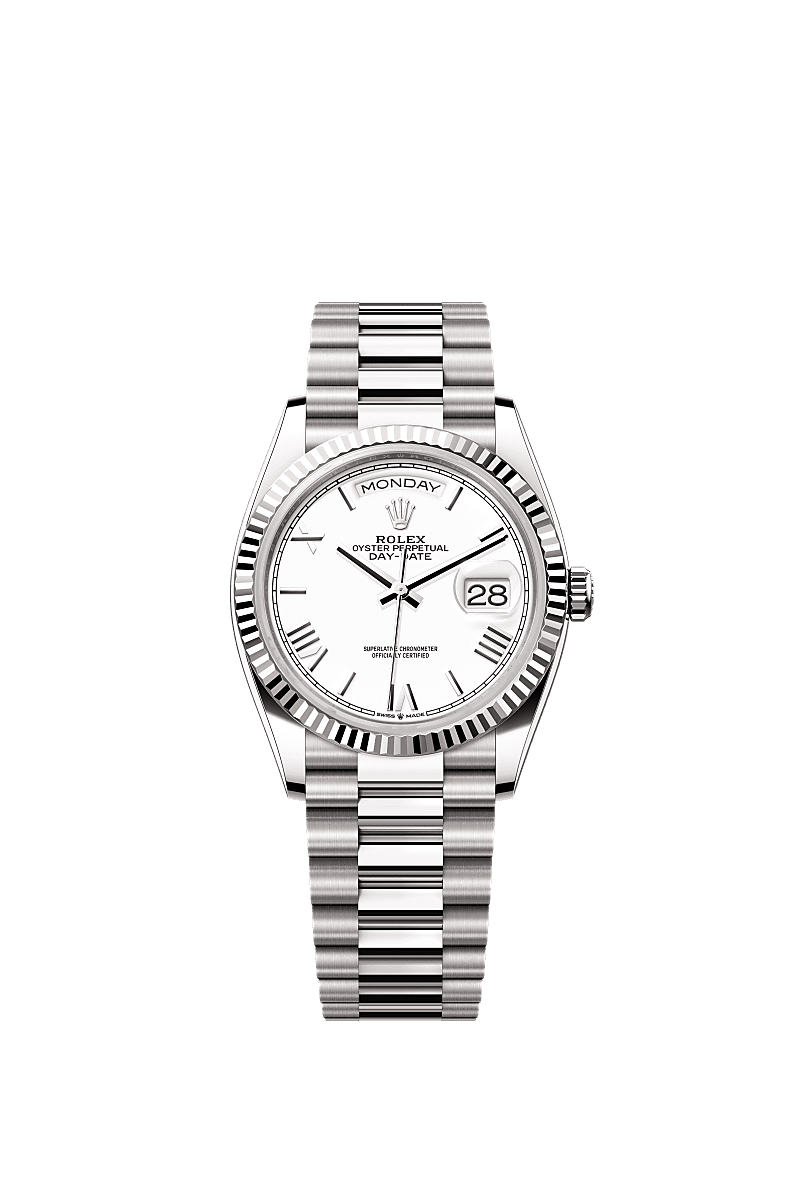 Rolex White Gold Day-Date - 36mm - White - President