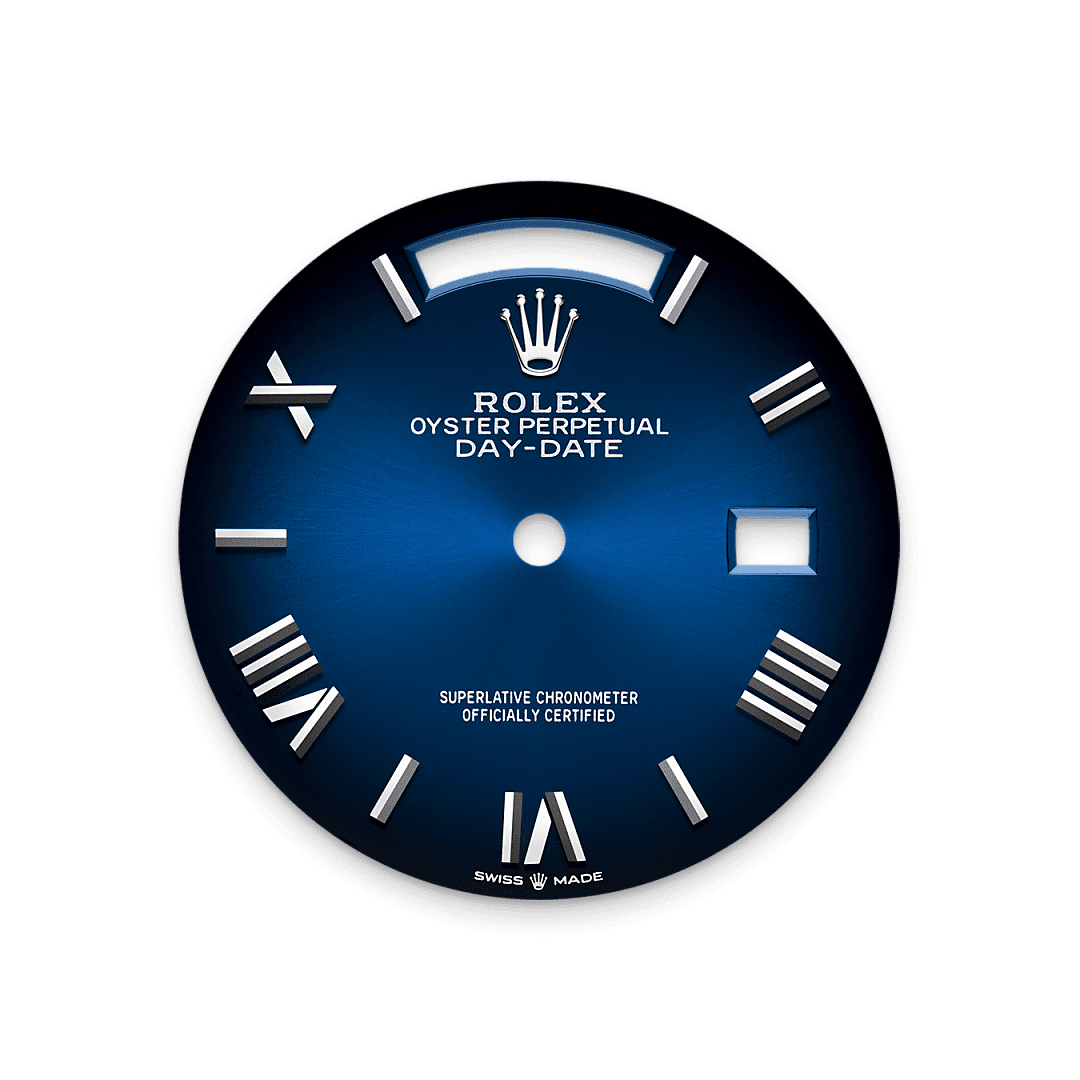 Rolex White Gold Day-Date - 36mm - Blue ombré - President