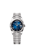 Rolex White Gold Day-Date - 36mm - Blue ombré - President
