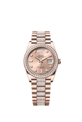 Rolex Rose Gold Day-Date - 36mm - Rosé-colour Diamond Dial - President