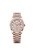 Rolex Rose Gold Day-Date - 36mm - Diamond-paved - President