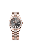 Rolex Rose Gold Day-Date - 36mm - Slate Diamond Dial - President