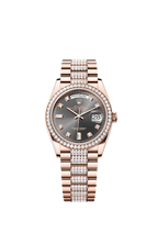 Rolex Rose Gold Day-Date - 36mm - Slate Diamond Dial - President