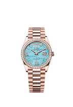 Rolex Rose Gold Day-Date - 36mm - Turquoise Diamond Dial - President