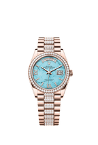Rolex Rose Gold Day-Date - 36mm - Turquoise Diamond Dial - President