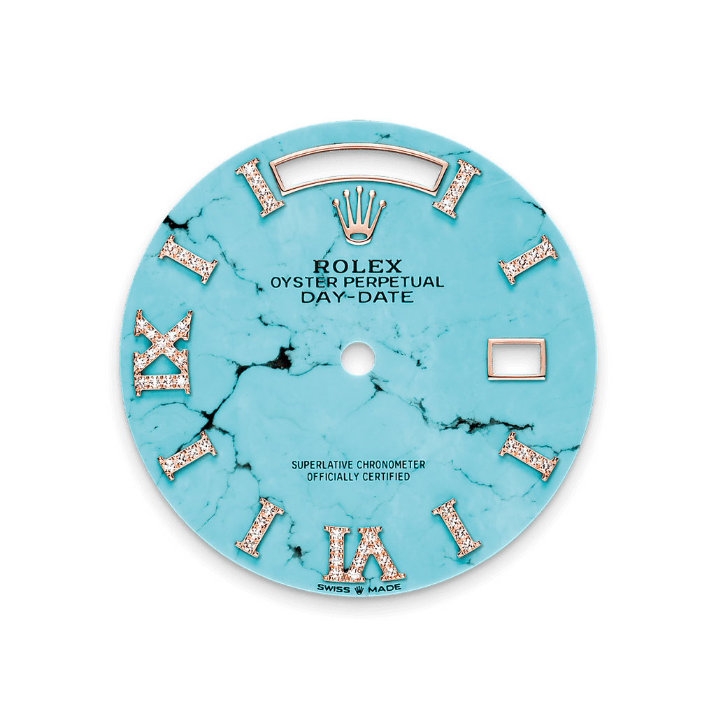 Rolex Rose Gold Day-Date - 36mm - Turquoise Diamond Dial - President