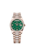 Rolex Rose Gold Day-Date - 36mm - Green aventurine Diamond Dial - President