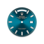 Rolex Rose Gold Day-Date - 36mm - Blue-green Diamond Dial - President