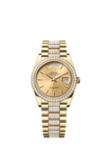 Rolex Yellow Gold Day-Date - 36mm - Champagne-colour - President