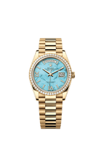 Rolex Yellow Gold Day-Date - 36mm - Turquoise Diamond Dial - President