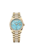 Rolex Yellow Gold Day-Date - 36mm - Turquoise Diamond Dial - President