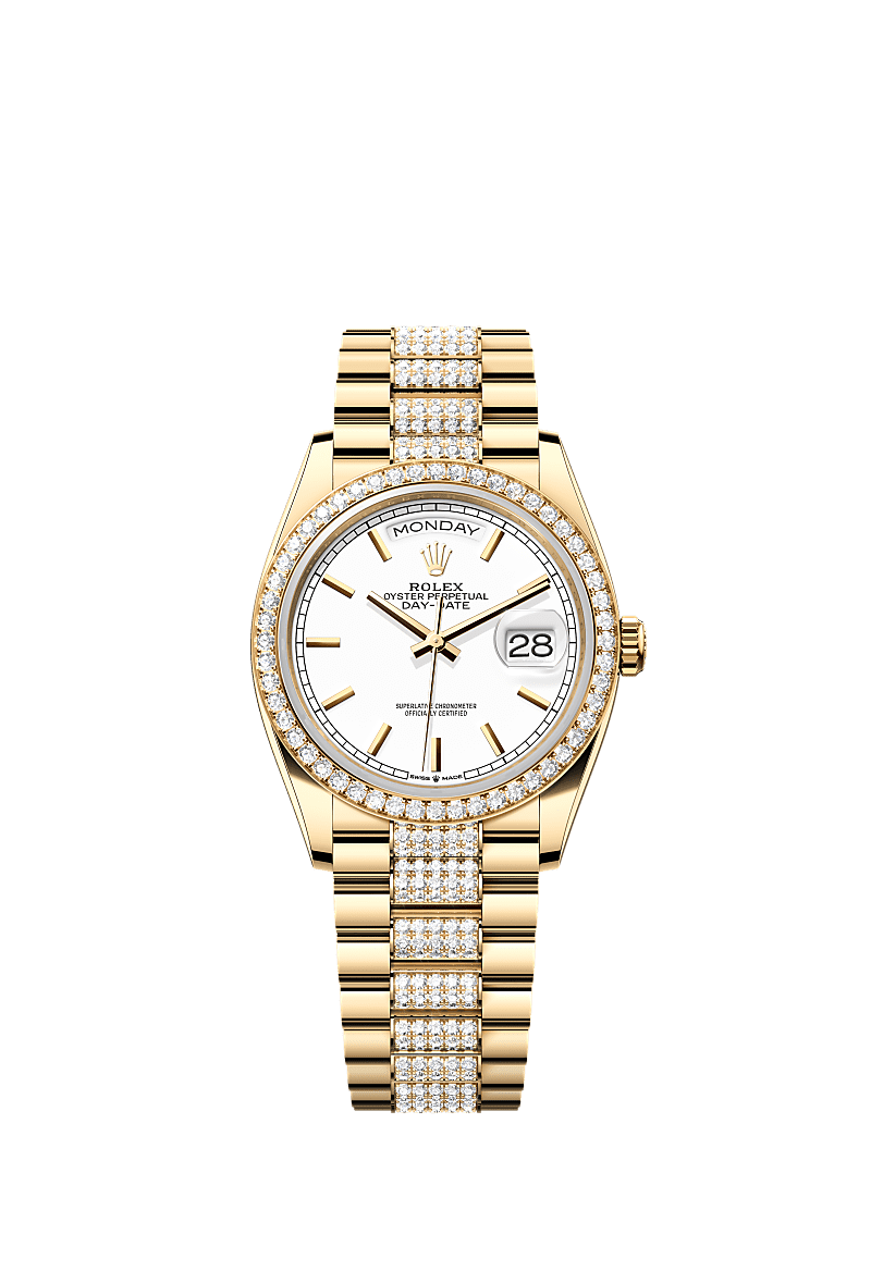 Rolex Yellow Gold Day-Date - 36mm - White - President