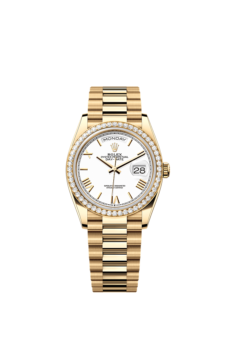 Rolex Yellow Gold Day-Date - 36mm - White - President