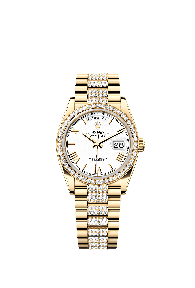 Rolex Yellow Gold Day-Date - 36mm - White - President