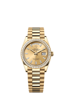Rolex Yellow Gold Day-Date - 36mm - Champagne-colour Diamond Dial - President