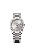 Rolex White Gold Day-Date - 36mm - Silver - President