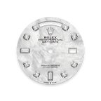 Rolex White Gold Day-Date - 36mm - White mother-of-pearl Diamond Dial - President