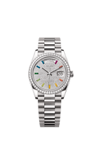 Rolex White Gold Day-Date - 36mm - Diamond-paved - President