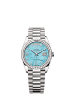 Rolex White Gold Day-Date - 36mm - Turquoise Diamond Dial - President