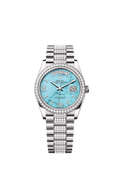 Rolex White Gold Day-Date - 36mm - Turquoise Diamond Dial - President