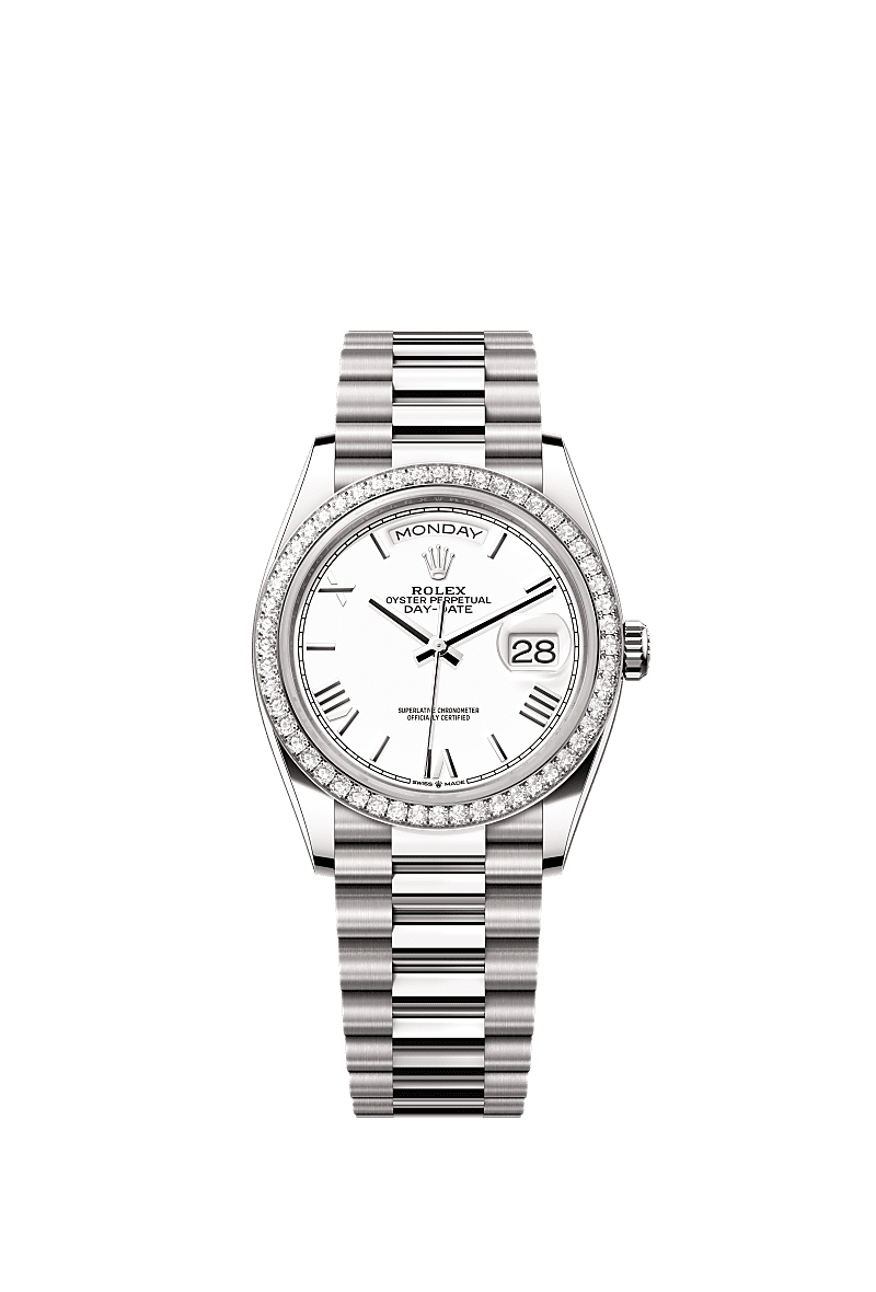Rolex White Gold Day-Date - 36mm - White - President