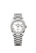 Rolex White Gold Day-Date - 36mm - White - President