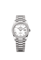 Rolex White Gold Day-Date - 36mm - White - President