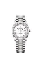 Rolex White Gold Day-Date - 36mm - White - President