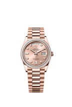 Rolex Rose Gold Day-Date - 36mm - Rosé-colour Diamond Dial - President