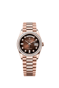 Rolex Rose Gold Day-Date - 36mm - Brown ombré Diamond Dial - President