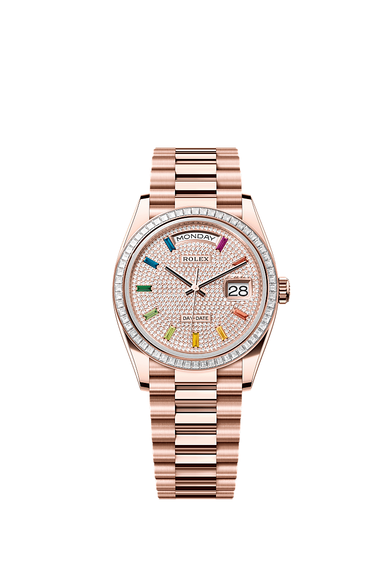 Rolex Rose Gold Day-Date - 36mm - Diamond-paved - President
