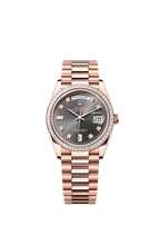 Rolex Rose Gold Day-Date - 36mm - Slate Diamond Dial - President