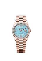 Rolex Rose Gold Day-Date - 36mm - Turquoise Diamond Dial - President