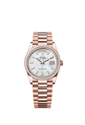 Rolex Rose Gold Day-Date - 36mm - White mother-of-pearl Diamond Dial - President