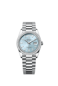 Rolex Platinum Day-Date - 36mm - Ice blue Diamond Dial - President