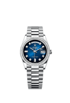 Rolex Platinum Day-Date - 36mm - Blue ombré Diamond Dial - President