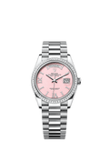 Rolex Platinum Day-Date - 36mm - Pink opal Diamond Dial - President