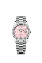 Rolex Platinum Day-Date - 36mm - Pink opal Diamond Dial - President