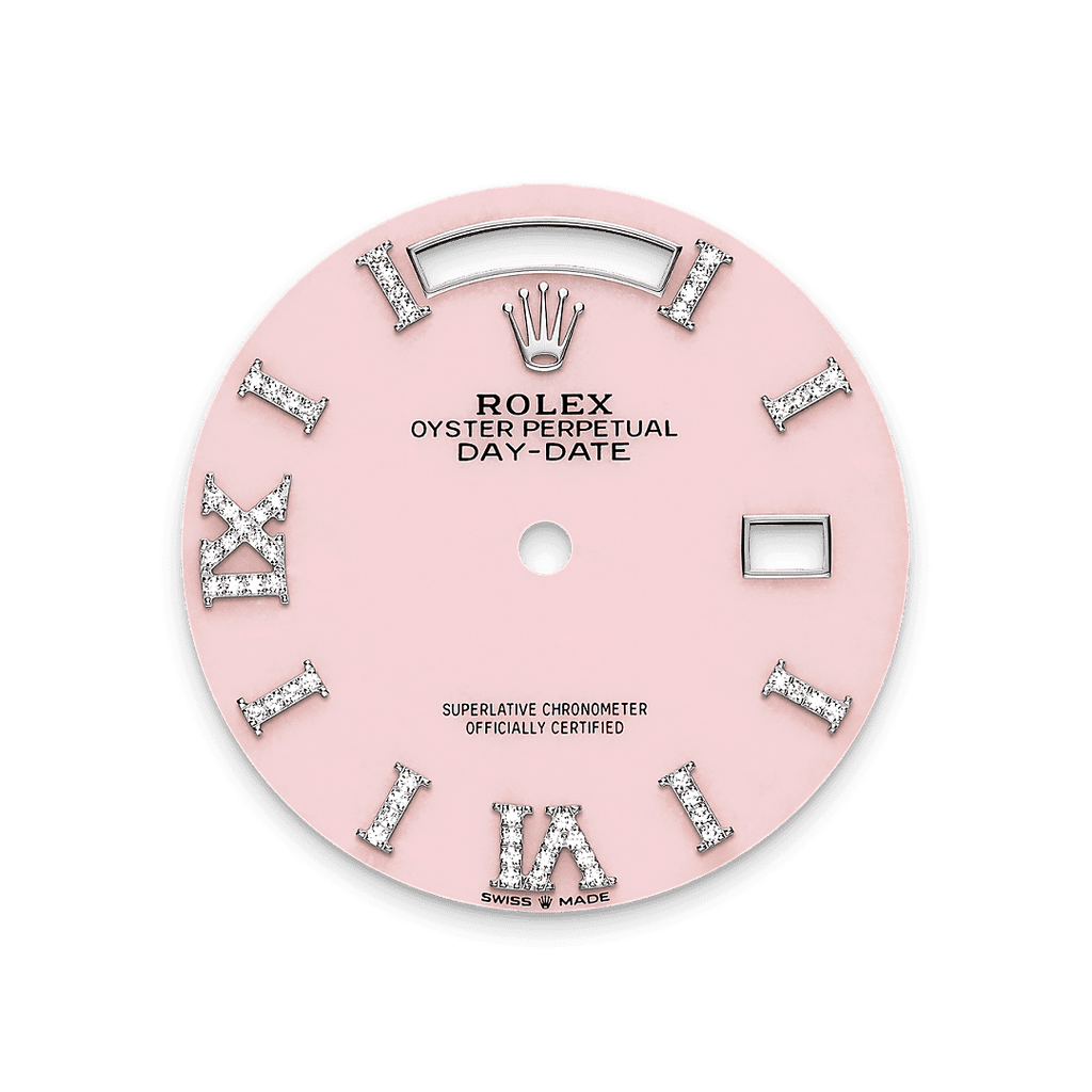 Rolex Platinum Day-Date - 36mm - Pink opal Diamond Dial - President
