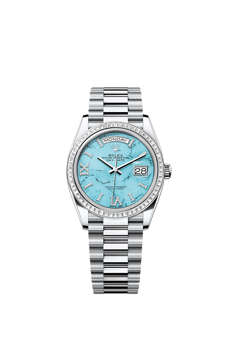 Rolex Platinum Day-Date - 36mm - Turquoise Diamond Dial - President