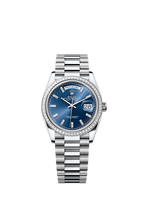 Rolex Platinum Day-Date - 36mm - Bright blue Diamond Dial - President