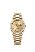 Rolex Yellow Gold Day-Date - 36mm - Champagne-colour Diamond Dial - President