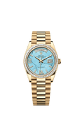 Rolex Yellow Gold Day-Date - 36mm - Turquoise Diamond Dial - President