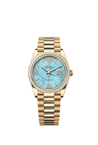 Rolex Yellow Gold Day-Date - 36mm - Turquoise Diamond Dial - President